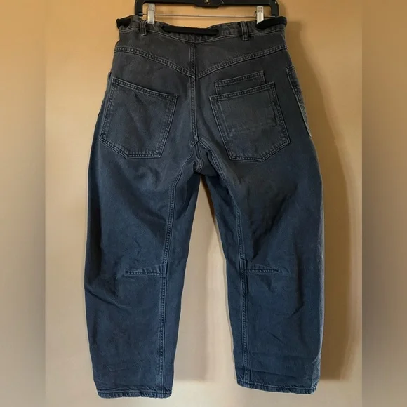 Free People x We The Free Moxie Barrel Jeans In Nighthawk - Picture 12 of 16